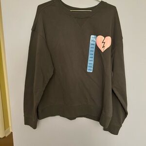 Wild Fox Grey  Sweatshirt with “ I WishIt Was Saturday. Sz Large . Goes w/ jeans